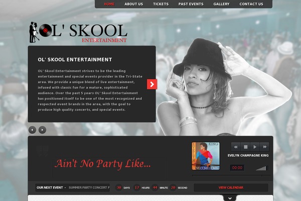 Music theme site design template sample