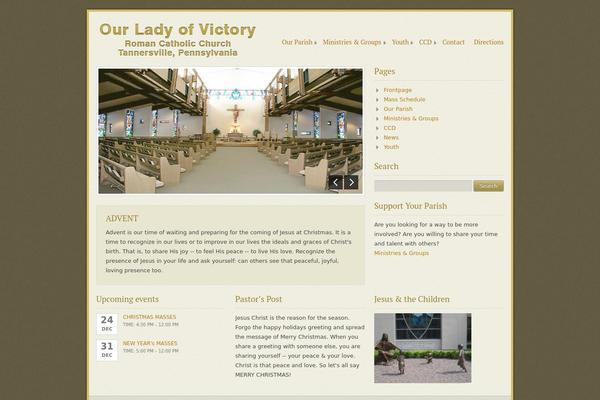 Ecclesia theme site design template sample