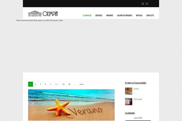 Balance theme site design template sample