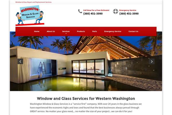 Washington theme site design template sample