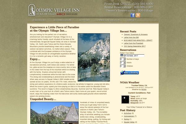 Site using NOAA Weather plugin
