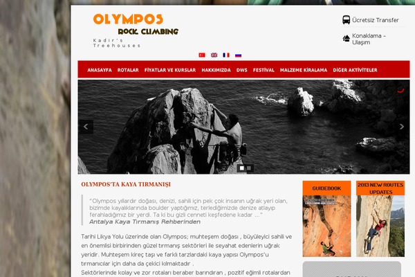 rockclimbing theme websites examples