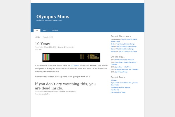 Site using Better Extended Live Archive plugin