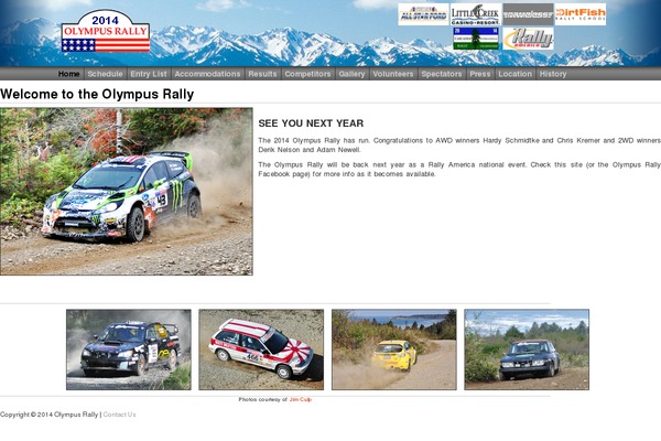 Olympus theme site design template sample