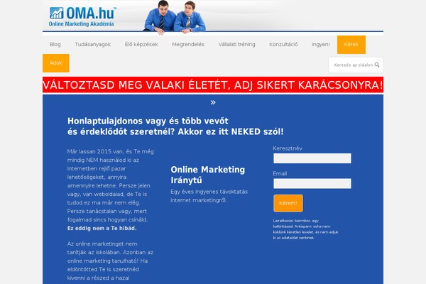 oma.hu site used Online-marketing