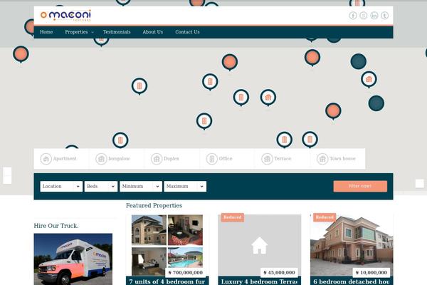 Properta theme site design template sample