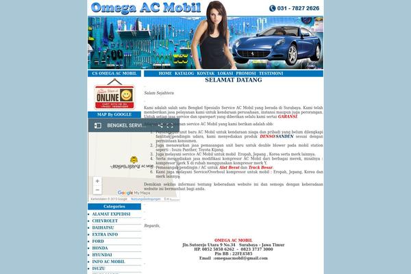 Omega theme site design template sample