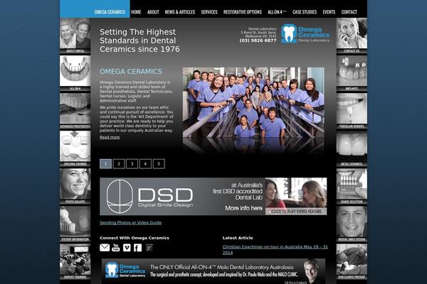 Dentist theme site design template sample