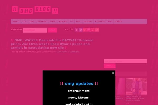 Category Widget website example screenshot