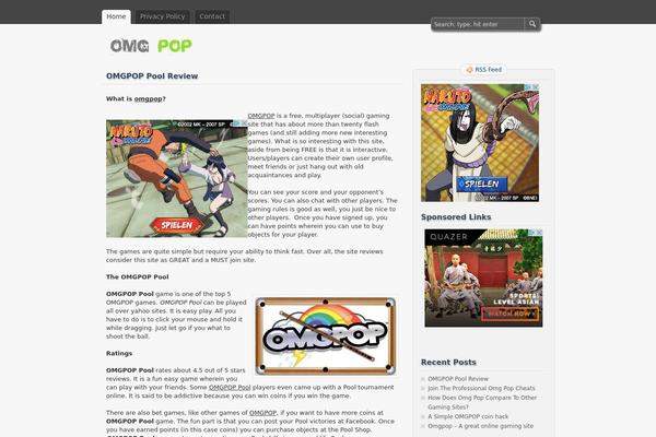 zBench theme site design template sample