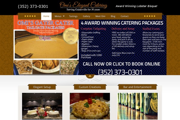 The Restaurant theme site design template sample