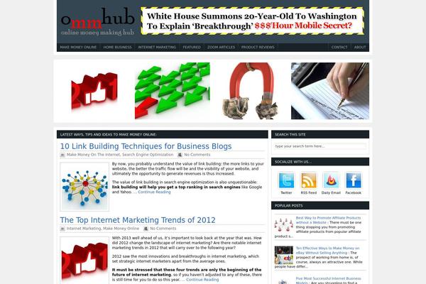 Massive News theme site design template sample