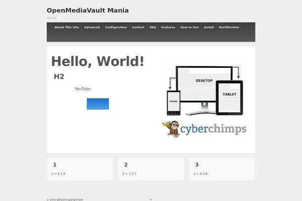Retina theme site design template sample