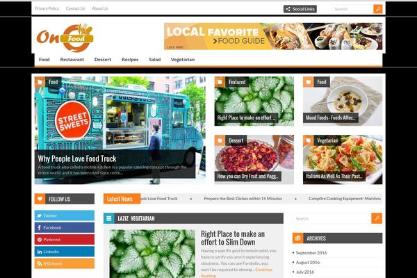 Spirit theme site design template sample