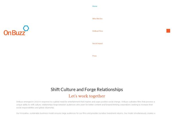 Filmic theme site design template sample