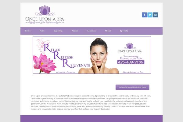 onceuponaspa.com site used Vantage