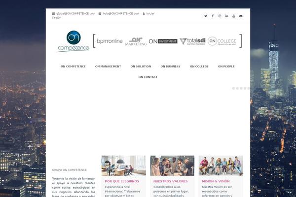 Growing-feature theme site design template sample
