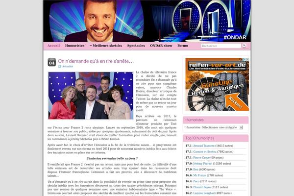 ondar.fr site used Graphene