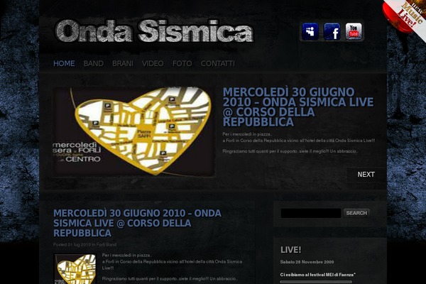 ondasismica.it site used Dilapidated-theme
