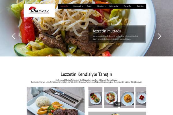 Forked theme site design template sample