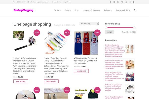 Impreza theme site design template sample