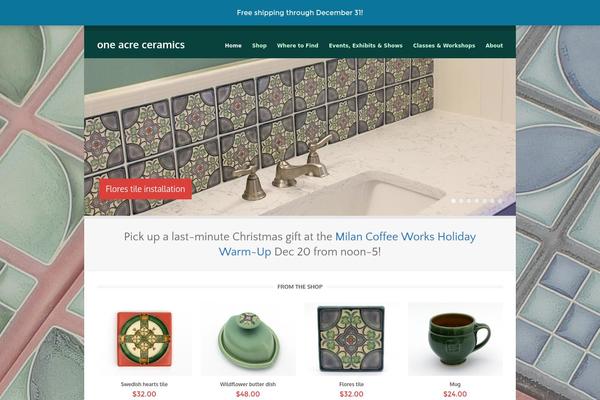 Gather theme site design template sample