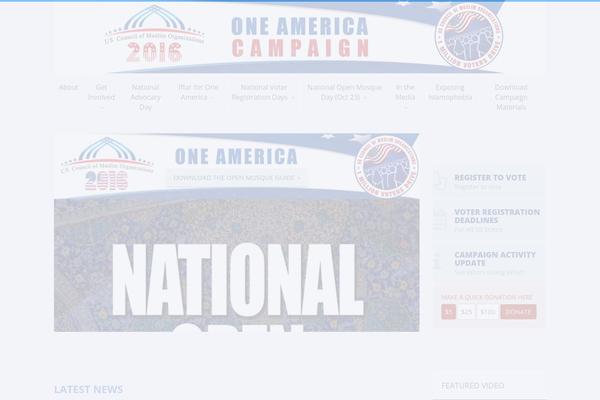 Candidate theme site design template sample