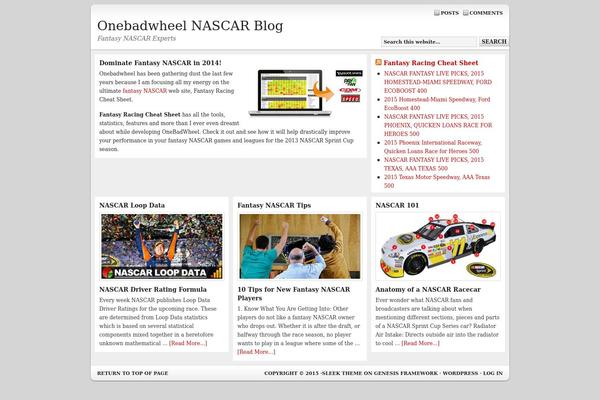 Sleek theme site design template sample