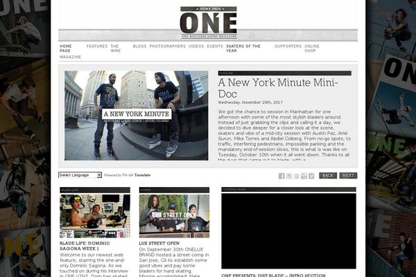 One theme site design template sample