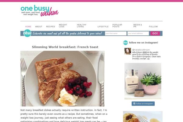 Foodie Pro theme site design template sample