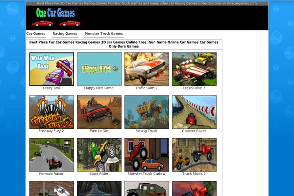onecargames.com site used Mario