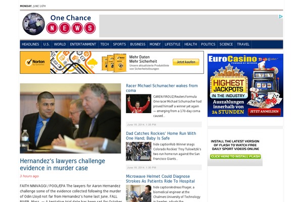 Tribune theme site design template sample