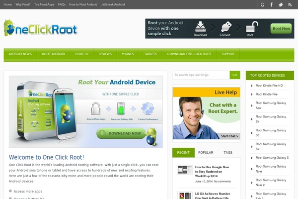 oneclickroot theme websites examples