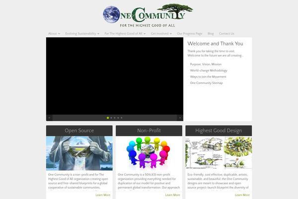 NonProfit theme site design template sample