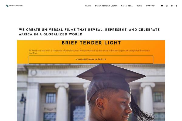 Cinerama theme site design template sample