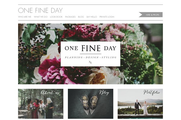 onefinedaystyle.co.nz site used Wedding