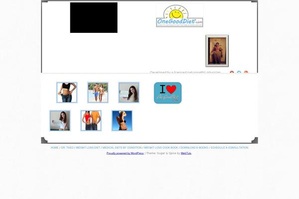 Sugar and Spice theme site design template sample