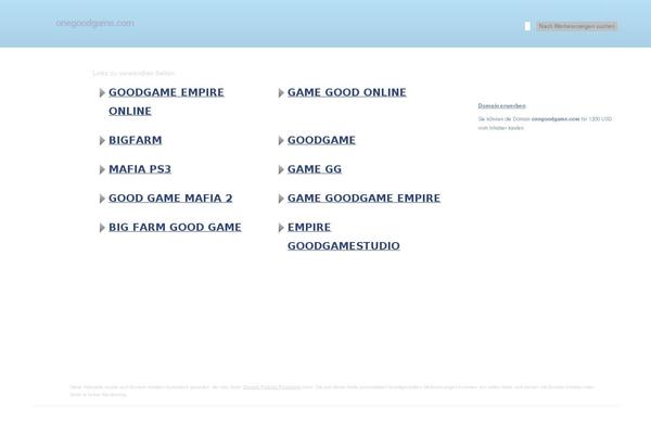 onegoodgame.com site used Minimalizine