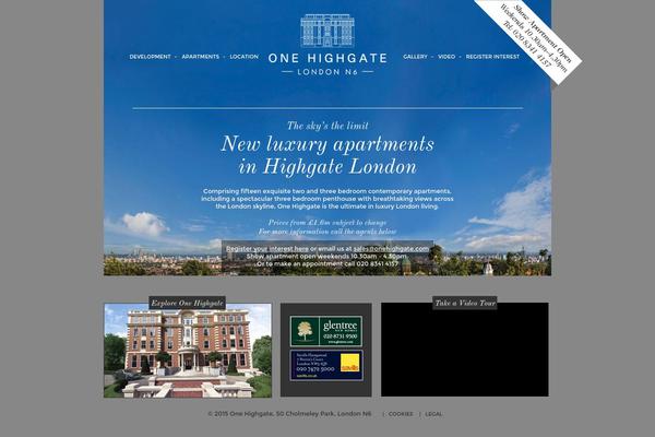 onehighgate.com site used Philosophydesign