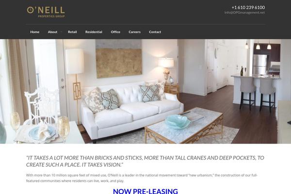 Realty theme site design template sample