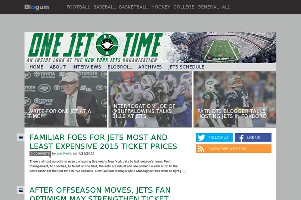onejetatatime.com site used Blogum