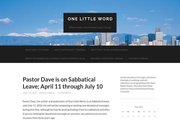 Hemingway theme site design template sample