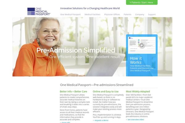 onemedicalpassportcompany.com site used Onemedicalpassport
