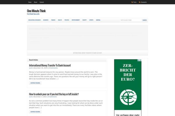Ares theme site design template sample