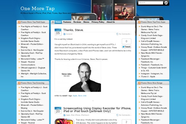 onemoretap.com site used I3theme-1-7-classic