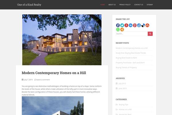 Site using Easy-social-share plugin