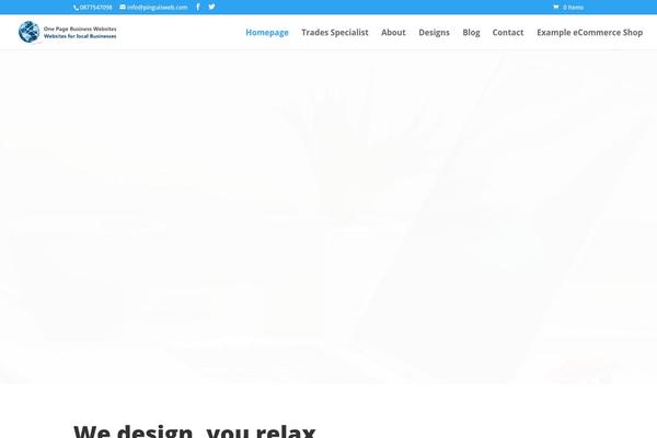 Divi1 theme site design template sample
