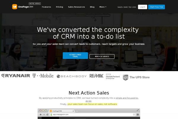 onepagecrm.com site used Onepagecrm