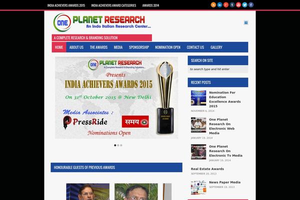 oneplanetresearch.org site used Oneplanet