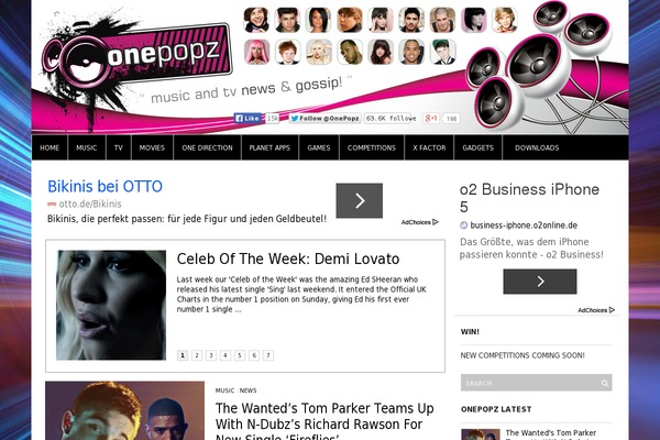 onepopz.com site used Pixelkicks